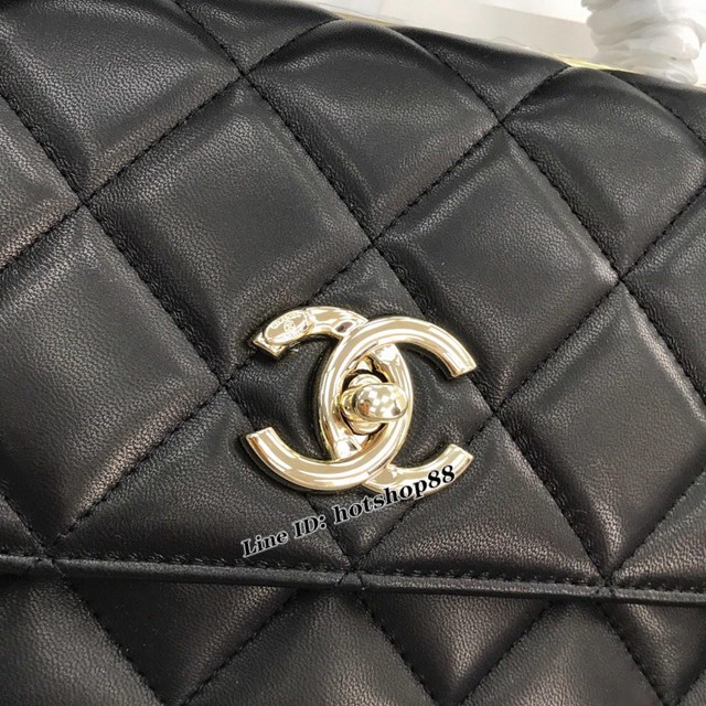 CHANEL女包 黑色 小香trendy 海外原單 進口綿羊皮 香奈兒手提包 Chanel單肩包 Chanel鏈條斜跨女包 djc1663